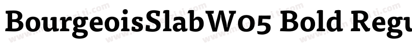 BourgeoisSlabW05 Bold Regular字体转换